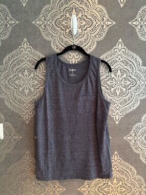 Goodfellow & Co Heathered Dark Blue Crewneck Tank